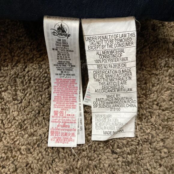 Disney Parks Critter Choas Travel Pillow Cushion Meeko Flit Pluto 26" x 26" - Picture 3 of 9